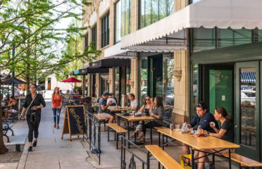 Outdoor seating downtown Asheville downtown restaurant