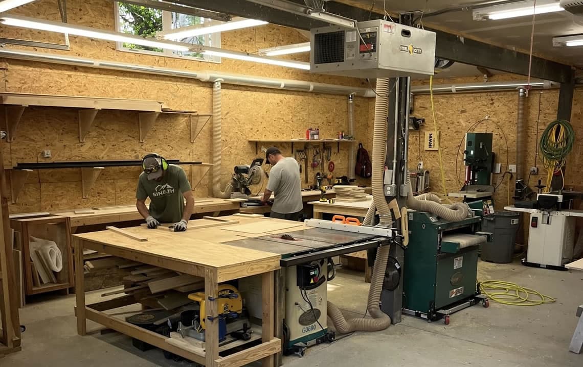 Sineath's carpentry workshop